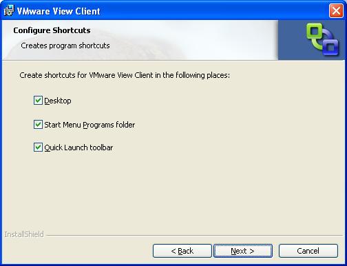 vmware client setup