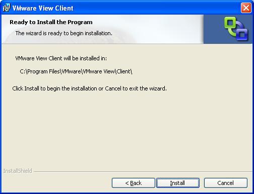 vmware client setup