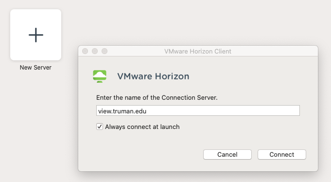 vmware client setup