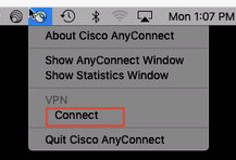vpn client being connected