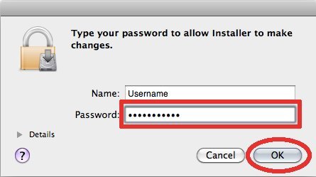 type password