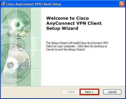vpn client setup welcome